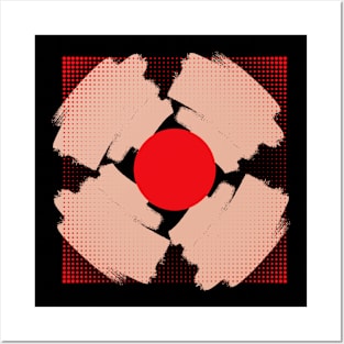 Red dot target Posters and Art